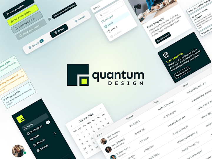 Cover image for Quantum Design | Design system library