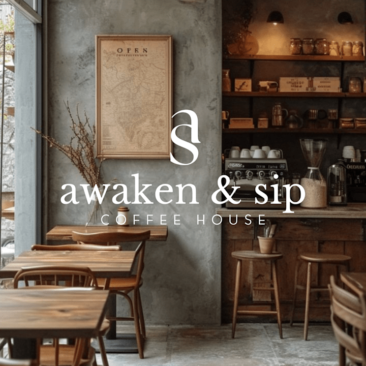 Cover image for Awaken & Sip Logo Design