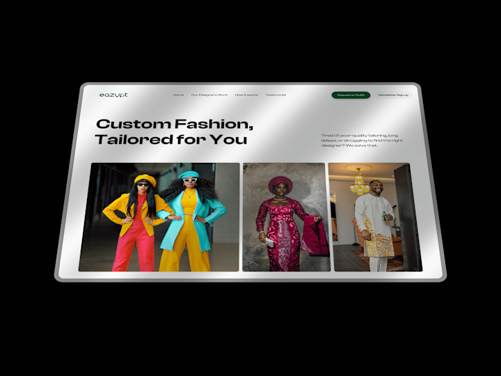 Cover image for Eazyfit Landing Page Design and Development