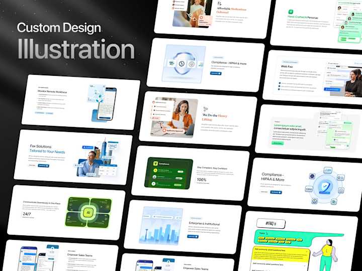 Cover image for Custom Illustration + Icons | Website + Dashboard + Mobile Apps