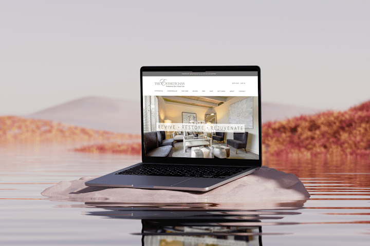 Cover image for The Estheticians - Website Mockup for Beauty Clinic