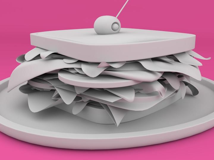 Cover image for Grey Scale Low Poly Sandwich
