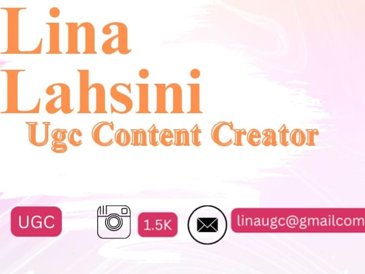 Cover image for If you need UGC Cretor for your brand? Hi! My name is Lina.