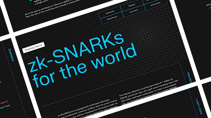Cover image for zk-SNARKs by Filecoin :: Behance