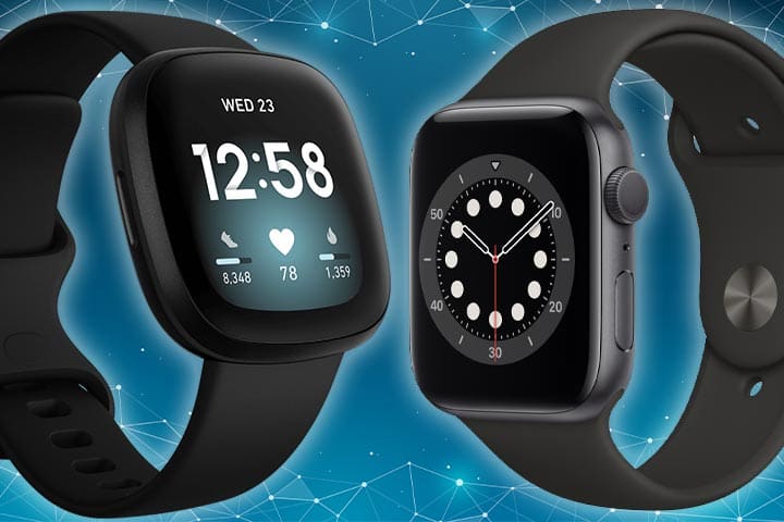 Cover image for Product Comparison Article -Apple Watch 6 or Fitbit Versa 3