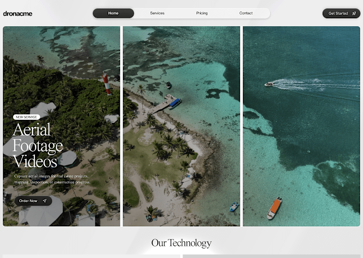 Cover image for Dron services