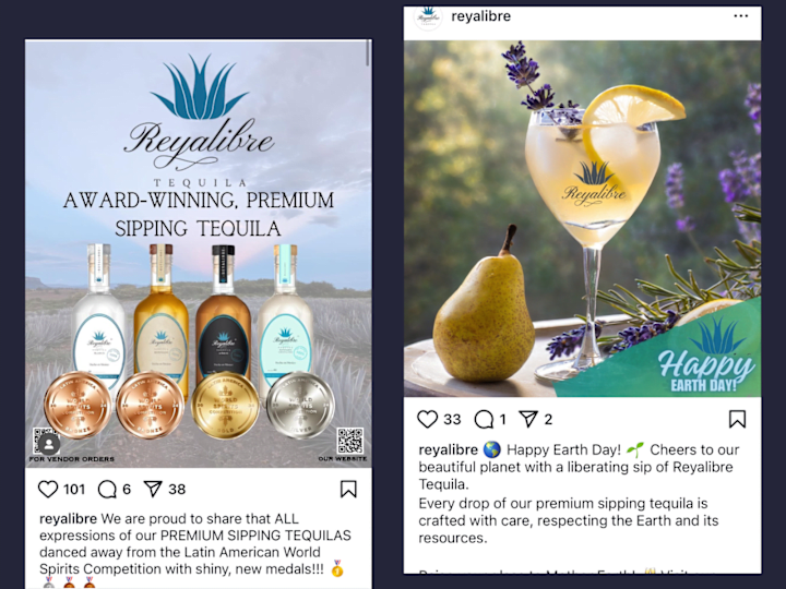 Cover image for Social Media & Copy Strategy for Reyalibre Premium Tequila