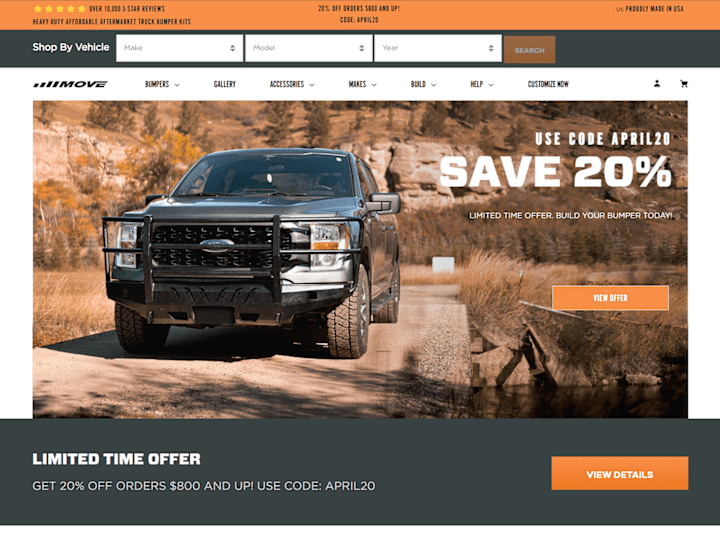 Cover image for DIY Heavy-Duty Aftermarket Truck Bumpers & Accessories | MOVE B…