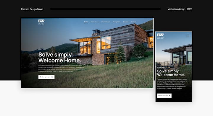 Cover image for Pearson Design Group - Website Redesign