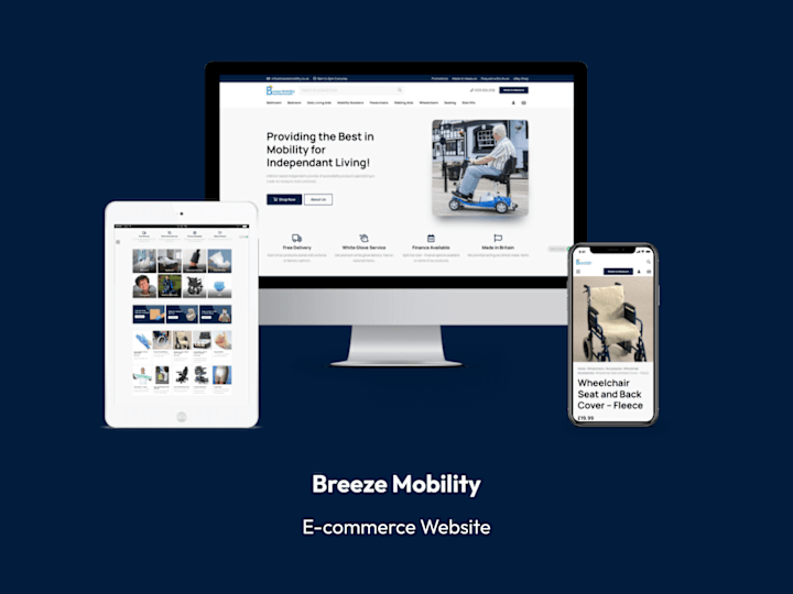 Cover image for Breeze Mobility Bournemouth - E-commerce Website