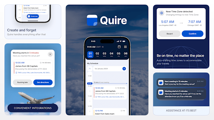 Cover image for Quire App - A smart calendar app for sales professionals