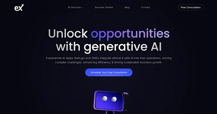 Cover image for Exponentiel Webflow Website