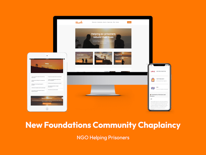 Cover image for New Foundations Community Chaplaincy - NGO's Website