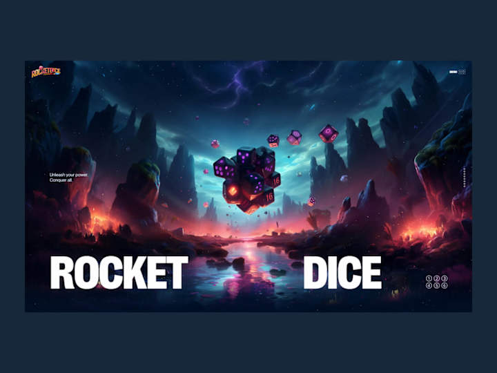 Cover image for Rocket Dice - Visual Design and Webflow Development