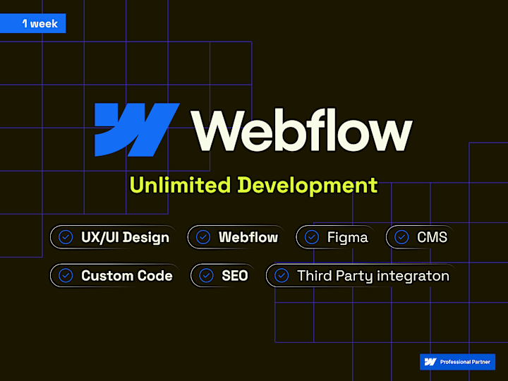 Cover image for Unlimited UI/UX Design & Webflow Development