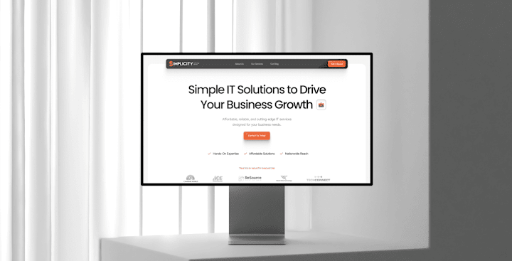 Cover image for Simplicity Technology (Branding + Webflow Devlopment)