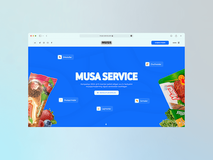 Cover image for Musa Service – Premium Ice Cream and Semi-Finished Products