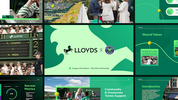 Cover image for Lloyds Bank x Wimbledon Partnership Pitch Deck