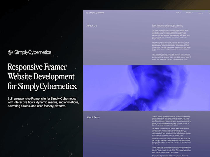 Cover image for Responsive Website Development for Simply Cybernetics