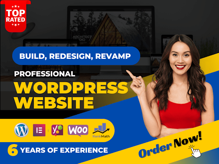 Cover image for Build, Design, Redesign, Clone Wordpress Website, Landing page