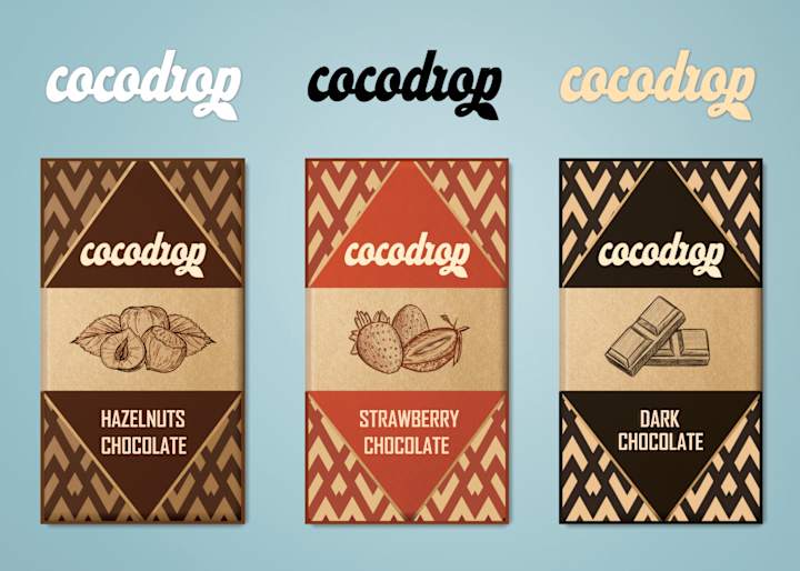 Cover image for CocoDrop Chocolate Package Design