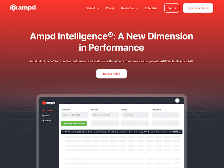 Cover image for Ampd Intelligence Landingpage