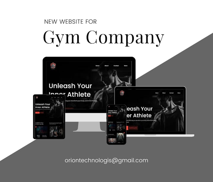 Cover image for New website design for a gym company