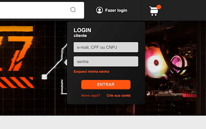 Cover image for #dailyui - login modal for e-commerce