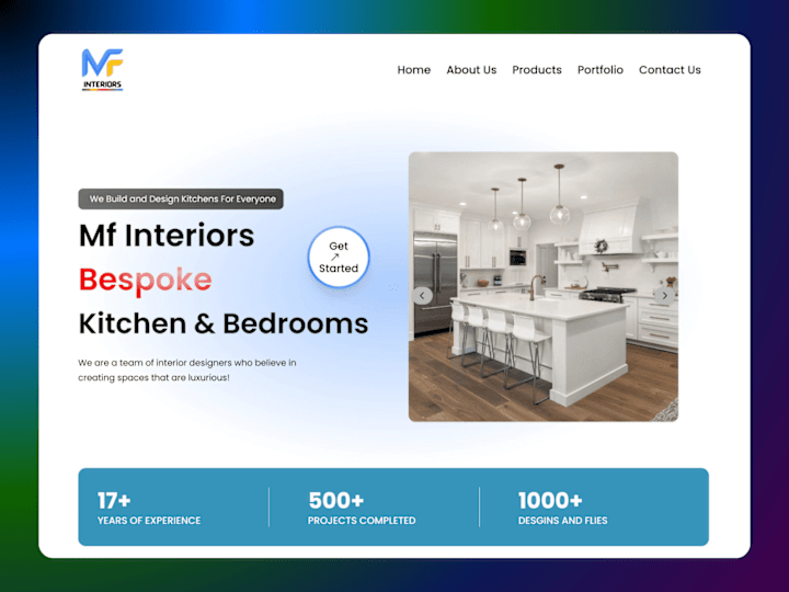 Cover image for MfInteriors Design Interior Website 