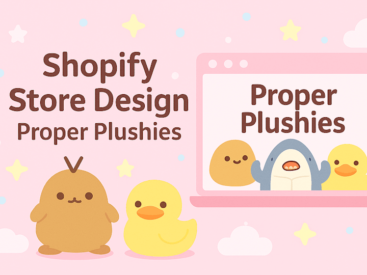 Cover image for Proper Plushies - Shopify e-commerce Custom Design