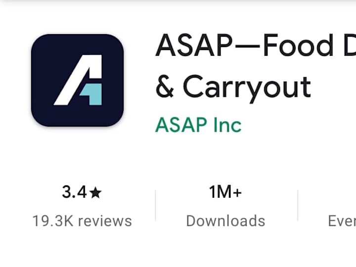 Cover image for ASAP - Food Delivery, Carryout, and Dine In