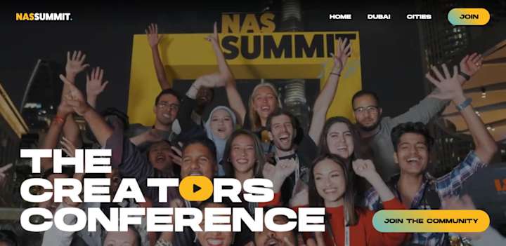 Cover image for Nas Summit 2023 website