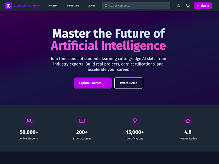 Cover image for AI Academy - Master the Future of Technology