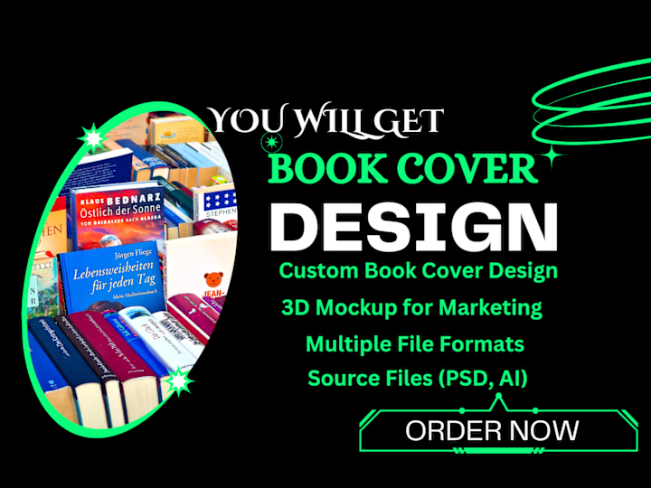 Cover image for Create a stunning and professional book cover that make sales.