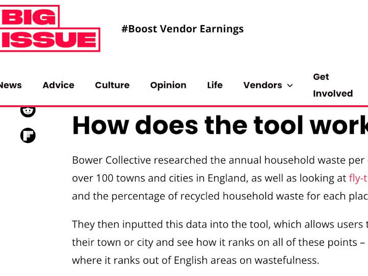 Cover image for DATA JOURNALISM: England’s least wasteful towns and cities 