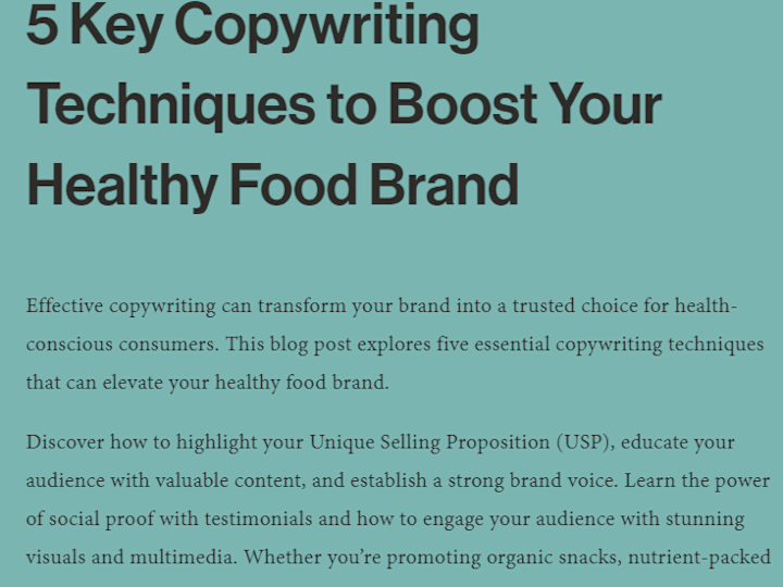 Cover image for Blog Posts about Copywriting Techniques