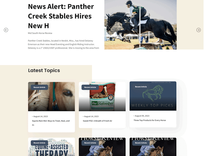 Cover image for Transforming Mid South Horse Review : Enhanced Digital Presence 