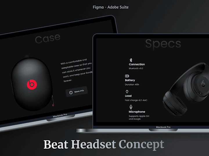 Cover image for Beat Headset Concept | UX Engineering | Figma