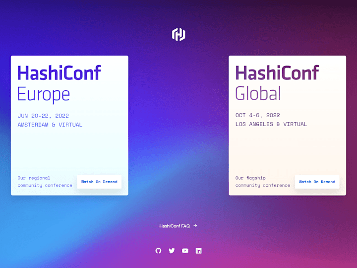 Cover image for Hashiconf for Hashicorp (Frontend Developer)