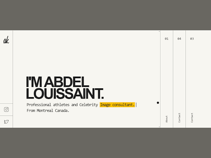 Cover image for Abdel Louissaint, a fashion enthusiast Portfolio Website