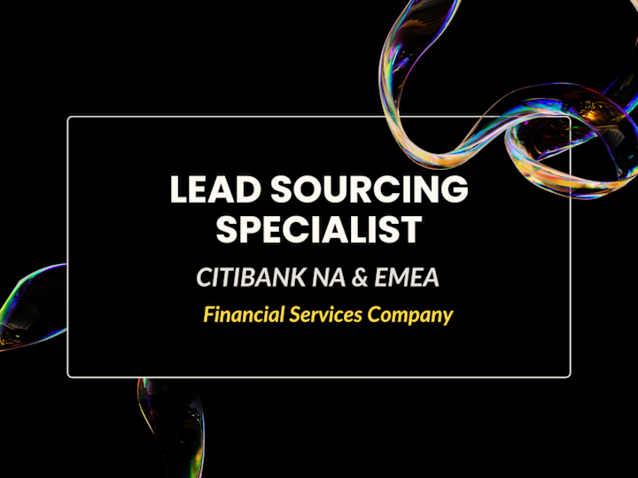 Cover image for Lead Sourcing Specialist for Citibank