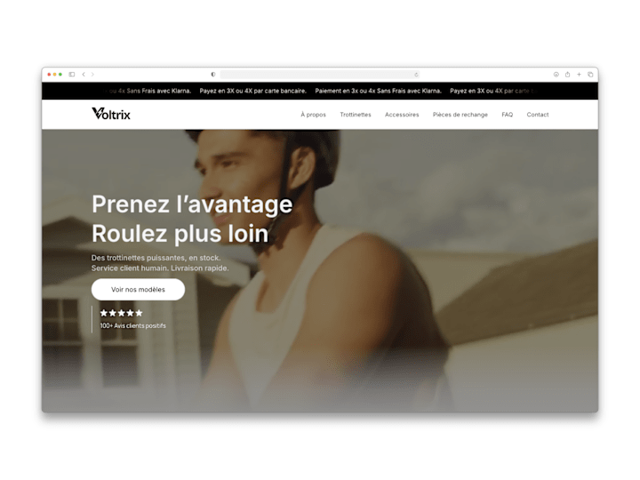 Cover image for Voltrix – Premium E‑commerce Website