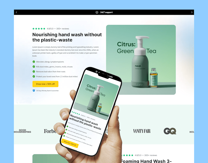 Cover image for Nourishing hand wash - Instant LP