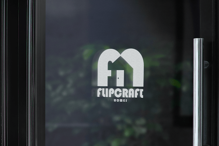 Cover image for FlipCraft Homes - House Flipper Logo Design