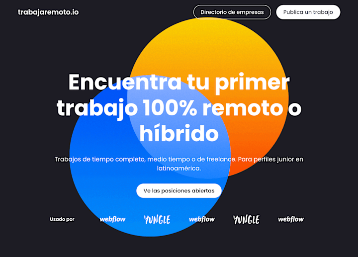 Cover image for Trabaja Remoto | Website & CMS