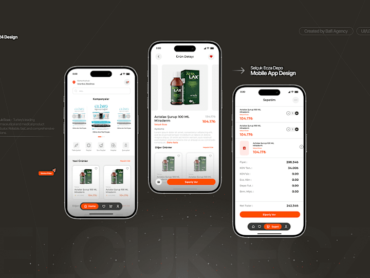 Cover image for Selçuk Ecza Depo Mobile App Design