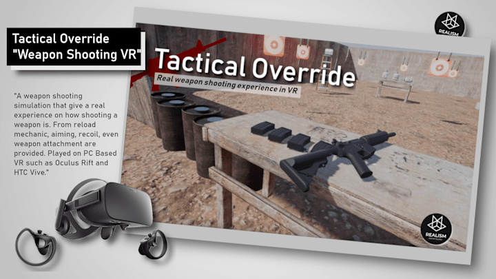 Cover image for Tactical Override (Weapon Simulation in VR)