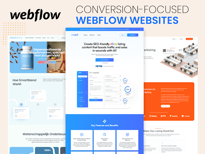 Cover image for Webflow Development - Figma to Webflow (5 pages)