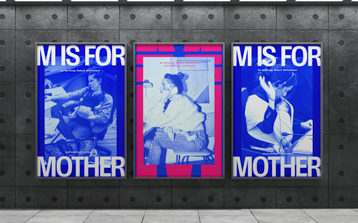 Cover image for 'M is for Mother' Conference Brand Identity