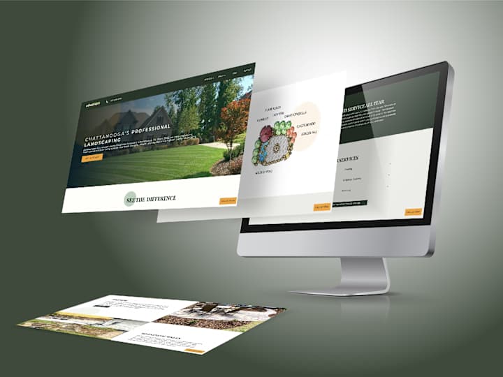 Cover image for Web Design for Earthscapes Landscaping